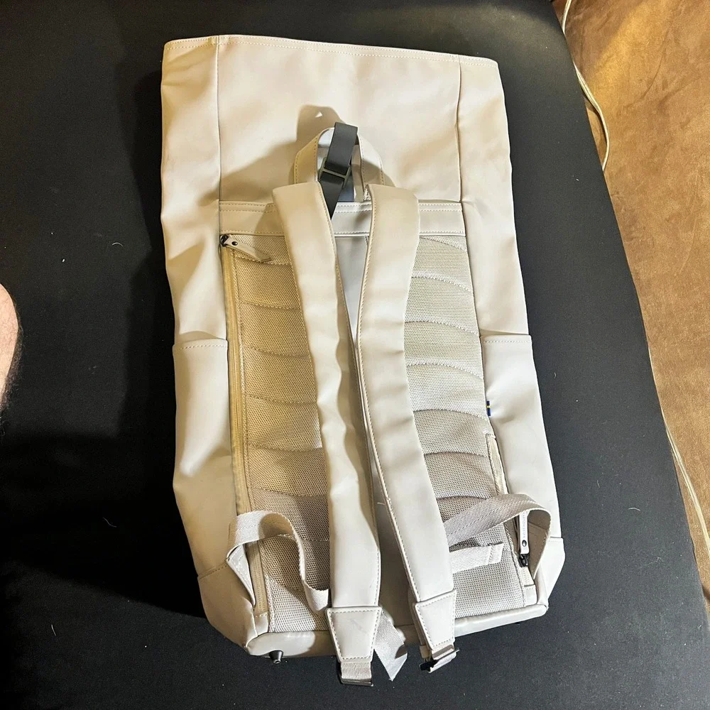 Gaston Luga - Backpack Stockholm Waterproof Off White Travel Bag